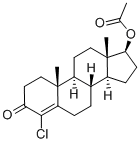 Turinabolのステロイドのテストステロンの同化ステロイドホルモン4-ChlorotestosteroneのアセテートCAS 855-19-6