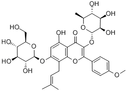 黄色い固体性の人間の成長ホルモンのステロイドCAS 489-32-7 Icariin