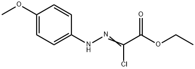 2 chloro2酢酸[2 （4 methoxyphenyl） hydrazinylidene]、ethylエステルの構造