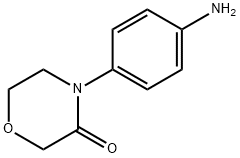 4 （4-AMINOPHENYL） MORPHOLIN-3-ONEの構造
