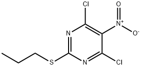 4,6-DICHLORO-5-NITRO-2-PROPYLTHIOPYRIMIDINE構造