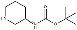 （S） - 3-N-Boc-aminopiperidine構造