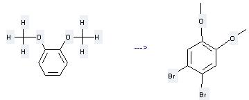 1,2 dibromo 4,5dimethoxyベンゼンは熱することによる1,2 dimethoxyベンゼンによって準備することができます