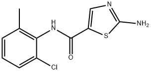 2アミノNの（2 chloro6 methylphenyl） thiazole 5 carboxamideの構造