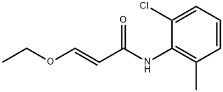 （E） - N- （2 Chloro6 methylphenyl） - 3-ethoxyacrylamide構造