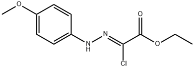 エチル（2Z） - chloro [（4 methoxyphenyl） hydrazonoの] ethanoateの構造