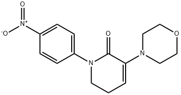 3-Morpholino-1- （4 nitrophenyl） - 5,6-dihydropyridin-2 （1H） - 1つの構造