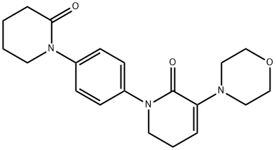 3-Morpholino-1- （4 （2-oxopiperidin-1-yl）フェニル基） - 5,6-dihydropyridin-2 （1H） - 1つの構造