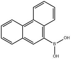 9-Phenanthracenylboronic酸の構造
