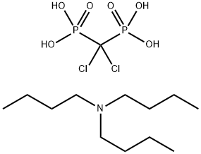 Phosphonic酸、P、P'- （dichloromethylene） bis-のcompd。N二つのブチル基から成る1 butanamine Nを使って（1:1）構造