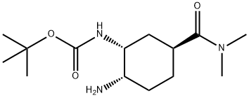 （5H-Pyrrolo [3,4-d] thiazole 5カルボキシル基の酸、2 [[[（1R、2S、5S） - 2 [[（5 chloro 1H indol2 ylの）カルボニル]アミノ] - 4,6 dihydro 5 [（diMethylaMino）カルボニル] cyclohexyl]アミノの]カルボニル] - 1,1-diMethylethylエステルの構造