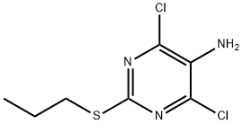 4,6 dichloro 2 propylthiopyrimidine 5アミン構造