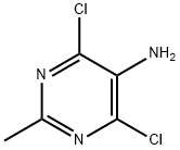 5アミノ4,6 dichloro2 methylpyrimidine構造