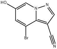 4-bromo-6-hydroxypyrazolo [1,5-a]ピリジン3 carbonitrileの構造