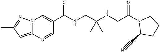 Anagliptinの構造
