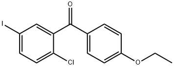 （5 Iodo 2 chlorophenyl） （4-ethoxyphenyl） methanoneの構造