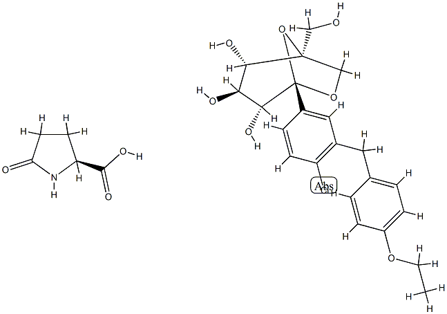 Ertugliflozinの構造