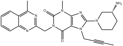 Linagliptinの構造